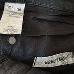 Helmut Lang  Women’s Black Coated Straight Leg/Skinny Jeans Photo 4