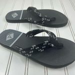 Sperry Black Flip Flop Sandals Womenโs Size 8 Photo 2