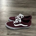 Vans  Women's Burgundy and White Sneakers Photo 4