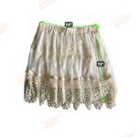 Heartsoul Womens Lace Crochet Mini Skirt Sz M Cream Boho Cottage Coquette Fairy White Size M Photo 6