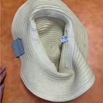 Tahari  Beige Hat with Pink Ribbon Photo 3