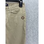 Lands' End  Women's Solid Tan Brown Pants Size 1 Straight Leg Cotton Blend Photo 10