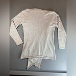 Lauren Hansen Cashmere Cardigan Leather Clasp Closure Size Large Special Gray Photo 1