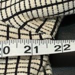 Nic+Zoe  Black and Cream Printed Faux Leather Trim Zip Front Dress Size Medium Photo 13