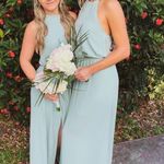 Show Me Your Mumu  Silver Sage Heather Halter Dress Size Small Photo 6