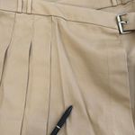 Mango Cotton Wrap Buckle Asymmetric Pleated Mini Skirt Beige NWT FLAW 4 Photo 6