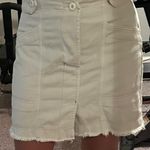 Free People Alpha Utility Mini Off-White Button Skirt Photo 0