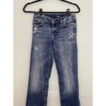 Silver Jeans Co Suki Mid Slim Bootcut Jeans Womens W26 Distressed Medium Wash Photo 1