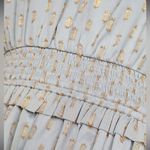 Lulus NWT Lulu’s Touch of Glam Dusty Blue Dotted Off-the-Shoulder Mini Dress size L Photo 4