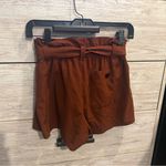 Athleta  Women’s Skyline II High Waisted Belted Shorts, Terracotta, Size 4 Photo 5