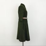 Vintage Brushed Velour Midi Dress | Size M Green Size M Photo 6