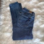American Eagle Boy Crop Stretch Jeans Button Fly Photo 2