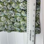 Bisou Bisou  Green Floral Sleeveless Ruched Top L Large Y2K Cottagecore‎ Stretch Photo 5