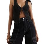 Urban Outfitters BDG Size 28 Women’s Black Denim Cargo Slouchy Skate Jeans Photo 15