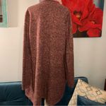 Natural Reflections  Bass Burgundy Heather Cardigan Sweater L Large Wool Blend Photo 2