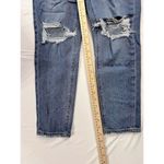 American Eagle Mom Jeans Womens 0 Blue Comfort Stretch Waistband Ripped Denim Photo 3