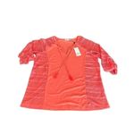 Kaktus Plus Solid 3/4 Sleeve With Mesh Sleeves Coral size L Orange Size L Photo 3