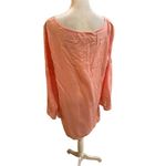 Kori America Women's Pink Lace Blouse Long Sleeve Size L Casual Top Photo 2