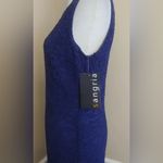 Sangria Navy Blue Lace Mermaid Godet Hem Maxi Dress Formal Gown by Photo 8