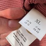 NWT ANNA OCTOBER Terracotta Knit Polo Cropped Top XL Red Photo 6