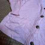 VTG Pink Button Front Cardigan Sweater Mr Rogers Feminine Fairycore SZ M 80s Y2k Size M Photo 4