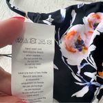 The Bikini Lab Reversible Top NWT size Medium Black Floral Triangle String Top Photo 7