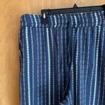 Sundance  Women's Size XL Talia Easy Blue/Multicolor Striped Pants With‎ Pocket's Photo 1