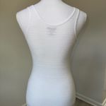 Mossimo Supply Co White Seamless Jacquard Tank Top XS Stretchy Y2K Photo 2