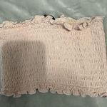 Forever 21  Pink Ruffled Smocked Tube Top Photo 2