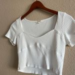 Heart & Hips White  Crop Top Photo 2