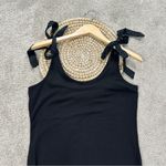 Old Navy  Women’s Tie-Strap Tank Top Bodysuit Ribbed Round Neck in Black XL Photo 5