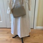 Whiting & Davis  beige mesh zip closure convertible crossbody bag Photo 13