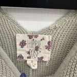 Hippie Rose  Cream V neck Sweater Crop with cut out back detail Small Photo 1