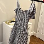 Windsor Black And White Gingham Mini Dress Photo 1