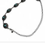 Silver and turquoise concho belt! White Photo 4