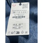 ZARA NEW Women's Blue Medium Wash High Rise Wide Leg Denim Jeans Pants Size S Photo 2