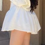 white bustier/corset ruffle strapless mini dress Size XXS Photo 1