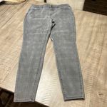 Maurice's High Rise Gray Plaid Print Jegging Large Long EUC Photo 0