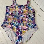 Catherine Malandrino NWT Womens Leaves Ruched 1-PC Swimsuit Plus Size 2X Photo 0