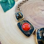 Chico's Chico’s Vintage Statement Necklace with Faux Tortoiseshell & Cabochon Accents Photo 2