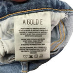 AGOLDE ‎ Sophie Skinny Jeans High Rise Crop Raw Hem Denim Hyper Blue Size 24 Photo 12