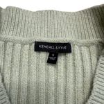 Kendall + Kylie  Ribber V neck Cardigan Button down Pistachio Green Small Photo 5