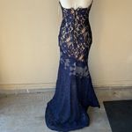 Navy and nude gown/ prom dress Blue Size 0 Photo 1