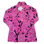 Lilly Pulitzer NWT Skipper Popover in Coco Safari UPF 50+ Track Jacket XS Photo 1
