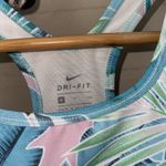 Nike  sports bra non padded small lined mesh back stretch pastel tropical Photo 2