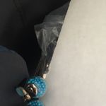 Steve Madden Reversible snow globe earrings blue Photo 2