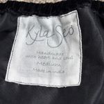 Kyla Seo Maci Blouse Top Black Velvet Embroidered Tassel Boho M Peasant NWT Size M Photo 6