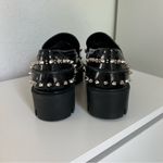 Christian Louboutin  CL Moc Lug Spikes Leather Loafers Authentic in Black 36.5 Photo 5