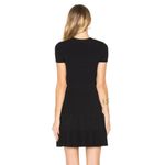 Red Valentino $750  Lace Yoke Rib-knit Dress Black Sz XS Photo 2