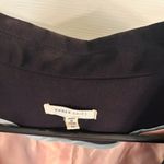 Under Skies  Navy Open Front Blazer Pink Lined Tailored Career Jacket Womens Sz M Photo 1